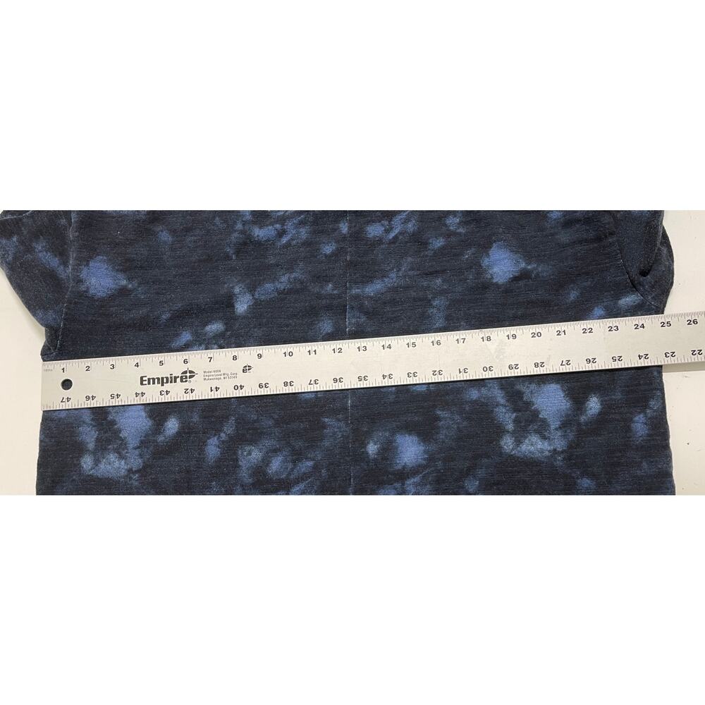 Old Navy Sweater Sweatshirt Women XL Blue Black Tie Dye Print Casual Lightweight - Picture 5 of 7